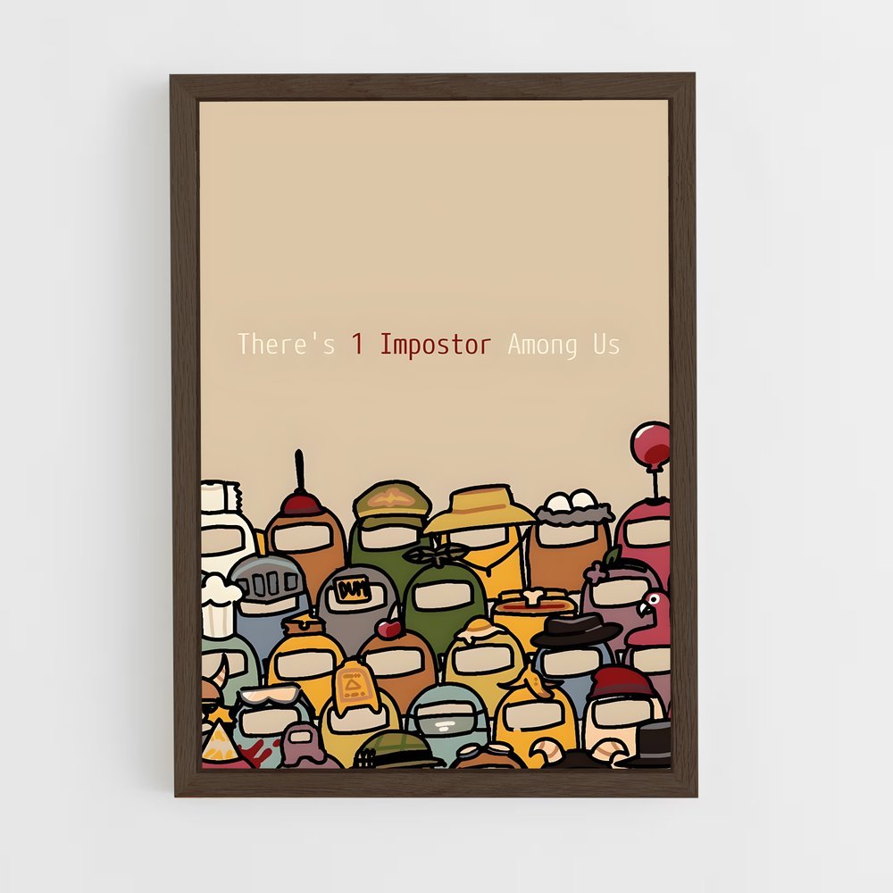 Poster La Foule Suspecte – affiche Among us (vue 5)